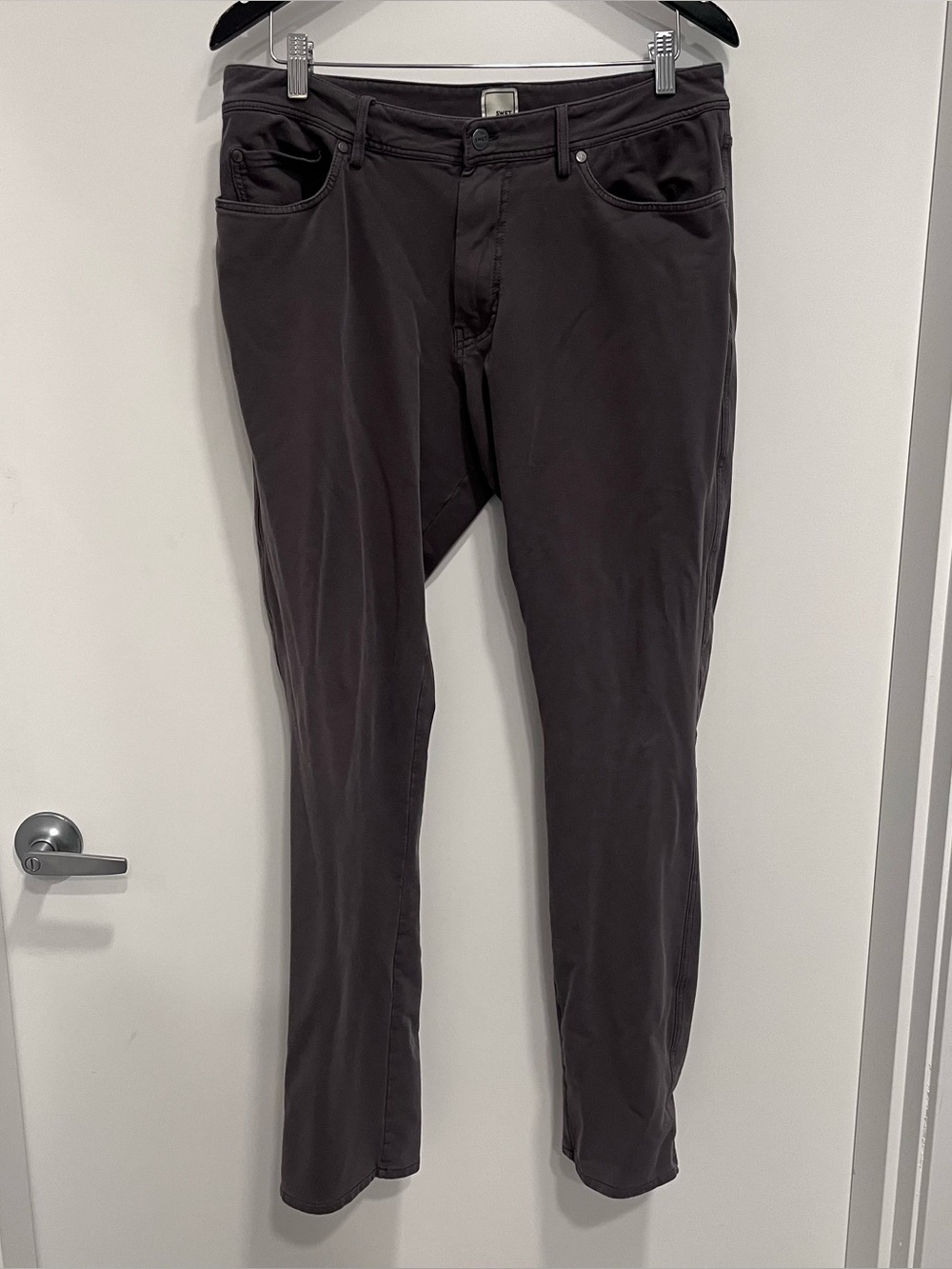 Swet Tailor All-in Pants Mens Slim Fit Jeans Dark Grey Size 33/34 Active Stretch
